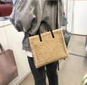 Bolso de mano de lana para mujer M1549 3