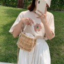 Bolso de mano de paja para mujer M1215 3