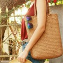 Bolso de mano de paja para mujer M1244 3