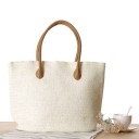 Bolso de mano de paja para mujer M1372 1