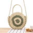 Bolso de mano de paja para mujer M1376 4