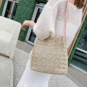Bolso de mano de paja para mujer M1474 2