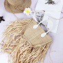 Bolso de mano de paja para mujer M1475 4