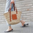 Bolso de mano de paja para mujer M1527 1