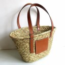 Bolso de mano de paja para mujer M1527 4