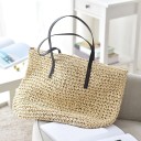 Bolso de mano de paja para mujer M1545 4