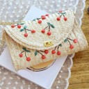 Bolso de mano de paja para mujer M1630 4