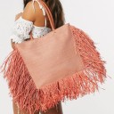 Bolso de mano de paja para mujer M1650 2
