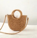 Bolso de mano de paja para mujer M809 1