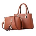 Bolso de mano de piel para mujer, conjunto de 2 piezas 7