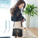 Bolso de mano de piel para mujer, conjunto de 2 piezas 4