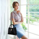 Bolso de mano de piel para mujer M1185 5