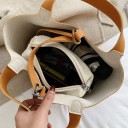 Bolso de mano de piel para mujer M1294 4
