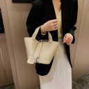 Bolso de mano de piel para mujer M1294 5