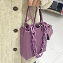 Bolso de mano de piel para mujer M1390 4