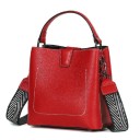 Bolso de mano de piel para mujer M1397 6