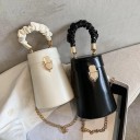 Bolso de mano de piel para mujer M1434 2