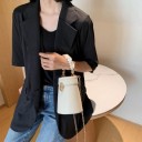 Bolso de mano de piel para mujer M1434 4