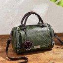 Bolso de mano de piel para mujer M1642 6