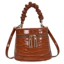 Bolso de mano de piel para mujer M1673 7