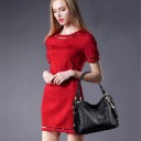 Bolso de mano de piel para mujer M1688 3
