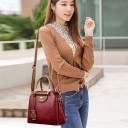 Bolso de mano de piel para mujer M1700 4