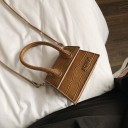 Bolso de mano de piel para mujer, pequeño 3