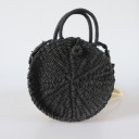 Bolso de mano moderno de ratán para mujer J1671 30 cm