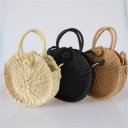 Bolso de mano moderno de ratán para mujer J1671 1