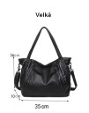 Bolso de mano moderno para mujer en color negro. 7