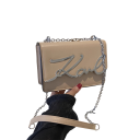 Bolso de mujer 19 x 6,5 x 43,5 cm Correa de cadena de metal Cuero sintético Bolso alargado elegante 1