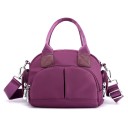 Bolso de mujer 23 x 11 x 18 cm Con forma redondeada Dos asas cortas para la mano Correa ajustable para el hombro Bolsillo frontal 1
