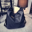 Bolso de mujer y mochila 2 en 1 de cuero sintético Gran bolso de hombro estilo hobo Correas intercambiables Bolsillo con cremallera 35 x 13 x 34 5