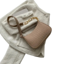 Bolso retro de mujer 19 x 5 x 42 cm Bolsa estilosa de fieltro con forma alargada para uso diario 11