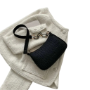 Bolso retro de mujer 19 x 5 x 42 cm Bolsa estilosa de fieltro con forma alargada para uso diario 8