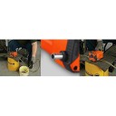 Bomba de aceite eléctrica de succión 12 V 60 W Extractor de aceite de motor y diésel con mangueras y abrazaderas Naranja Para coche, motocicleta 8