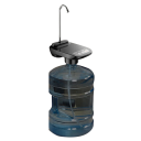 Bomba de agua eléctrica dispensador automático de agua con soporte para vaso bomba de agua recargable portátil color negro 3