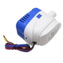 Bomba de água submersível automática 12V 1100GPH bomba de porão de barco plástica branca azul para iate barco a motor casa flutuante hidroplano saída de 29 mm 3