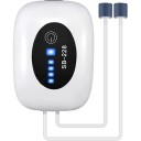 Bomba de ar com oxigénio para aquário 2 W 4800 mAh Motor de aeração portátil Alimentação USB Funcionamento silencioso Para aquários de água doce e salgada 1