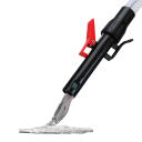 Bomba de combustible automática con parada automática a batería para gasolina y diésel 3,2 galones por minuto con 3 adaptadores rojo-negro 2