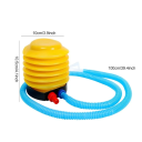 Bomba de pé para insuflar bolas e espreguiçadeiras 10,5x10 cm com mangueira de 100 cm para fácil e rápido enchimento de equipamentos desportivos e de praia 2