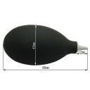 Bomba de sopro de borracha antistática para limpeza delicada de peças de relógio 8,8x4,2 cm com bico de precisão 3