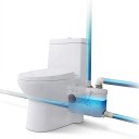 Bomba de trituração para WC 500 W Elevação 8 m e caudal 110 l/min 4 entradas FLO500-BE Branca Para toalete e chuveiro Para o sótão e lavandaria 6