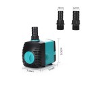 Bomba sumergible para estanque 35 W con un caudal de 2000 l por hora y una altura de elevación de 2,2 m con dimensiones de 11 x 7 x 9,5 cm en color 2