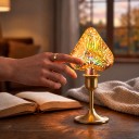 Bombilla LED en forma de corazón E27 Efecto de fuegos artificiales 6 W 85–265 V 50/60 Hz 14 x 17,5 cm Vidrio plateado Patrón multicolor Para lámparas y luces 6