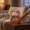 Bombilla LED G80 E27 Efecto fuegos artificiales 6 W 85–265 V 50/60 Hz 8 x 11,6 cm Cubierta de vidrio plateado Patrón multicolor Para lámparas y luminarias 5