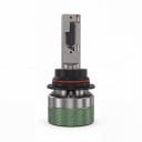 Bombillas LED para faros 9004 HB1 de luz alta/baja con aplicación Bluetooth 3000–8000K 12V/24V chips CSP con ventilador verdes para coches 4