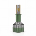 Bombillas LED para faros con control Bluetooth a través de la aplicación, 3000–8000 K, casquillo H3, chips CSP, ventilador, verdes, para automóvil 4