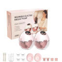Bombinha elétrica portátil para extração de leite materno com aquecimento a 45 °C 19 mm 21 mm PP silicone desligar automático 30 min 3