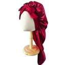 Bonetă lungă de mătase 68 x 32 cm cu bandă elastică din satin, bonetă de noapte pentru păr creț pentru femei, dreadlocks, împletituri, protecție pentru coafuri 3